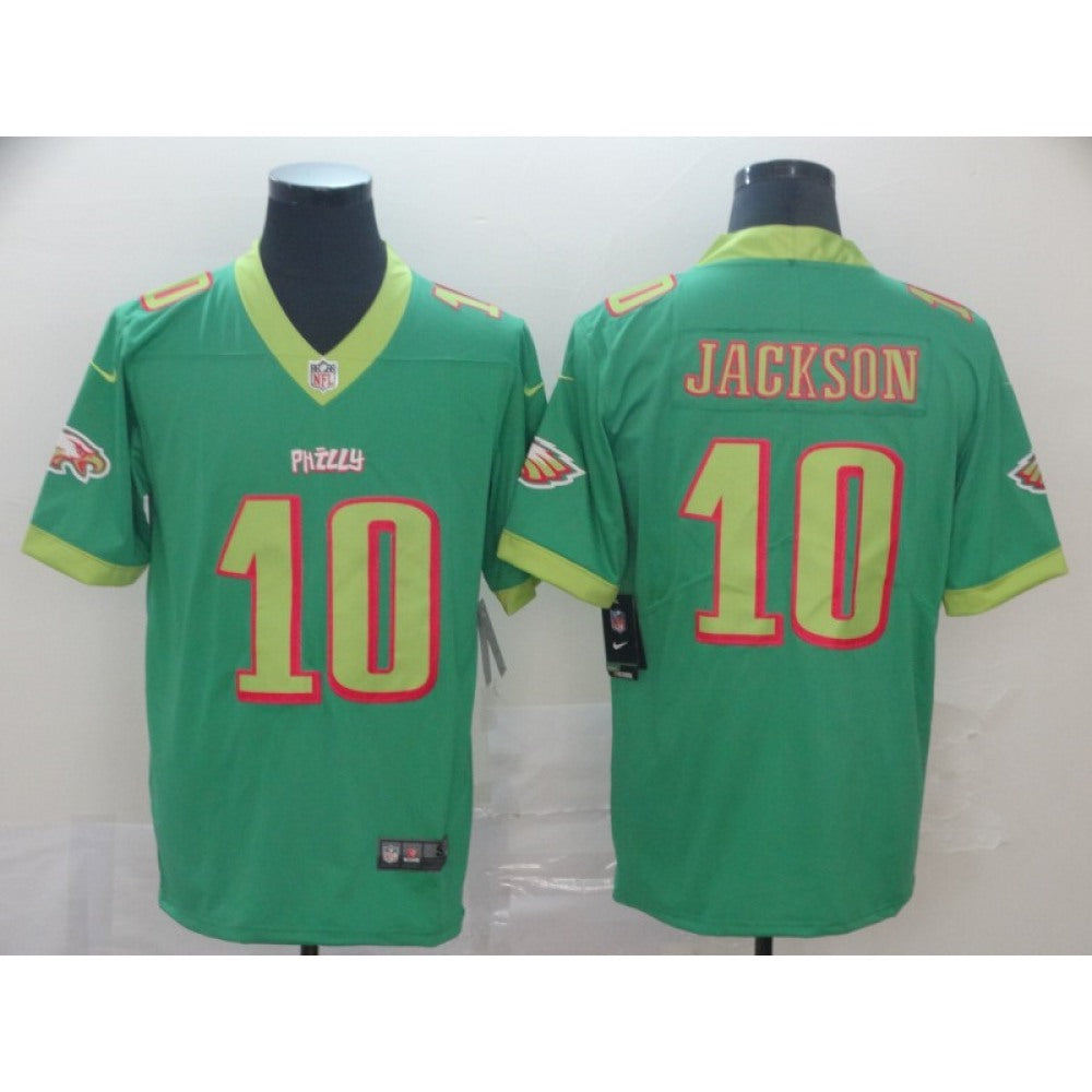 Men's Philadelphia Eagles #10 DeSean Jackson Green 2019 City Edition Limited Stitched NFL Jersey 