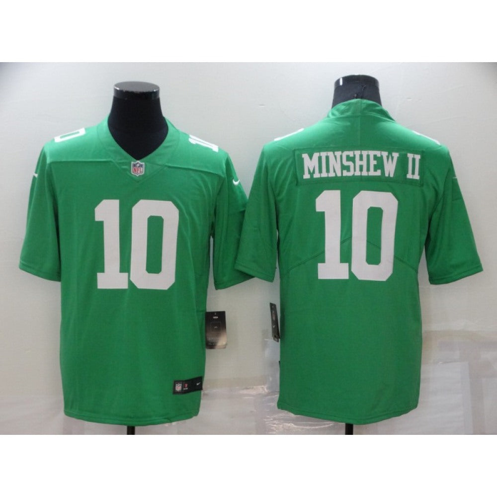 Men's Philadelphia Eagles #10 Gardner Minshew II Green Vapor Untouchable Limited Stitched Jersey 