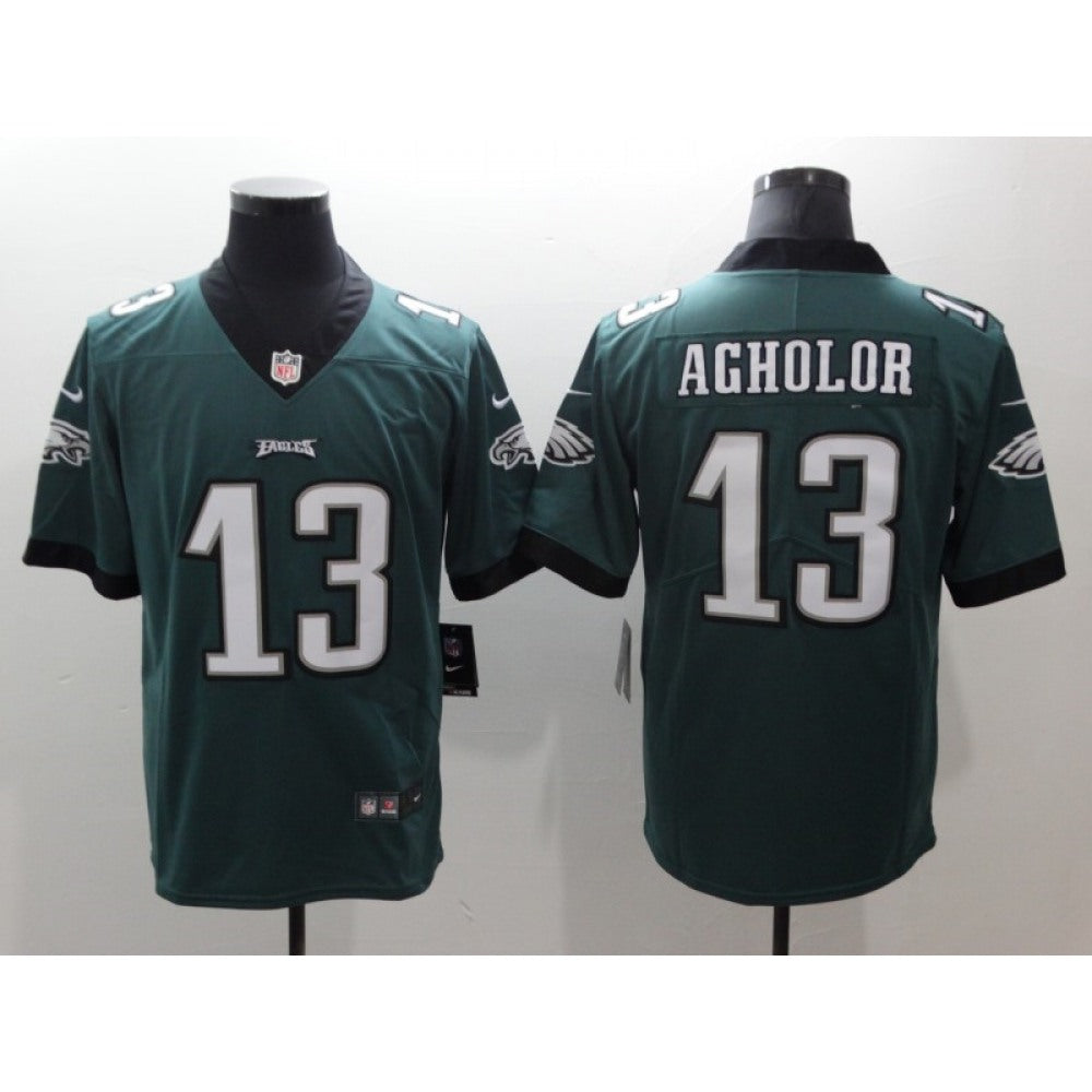 Men's Philadelphia Eagles #13 Nelson Agholor Green Vapor Untouchable Limited Stitched NFL Jersey 