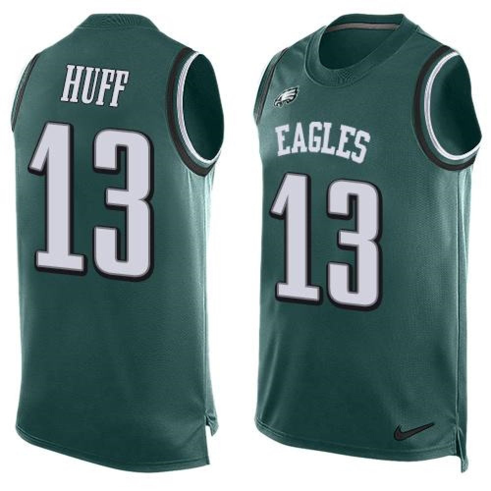 Eagles #13 Josh Huff Midnight Green Team Color Men's Stitched NFL Limited Tank Top Jersey 