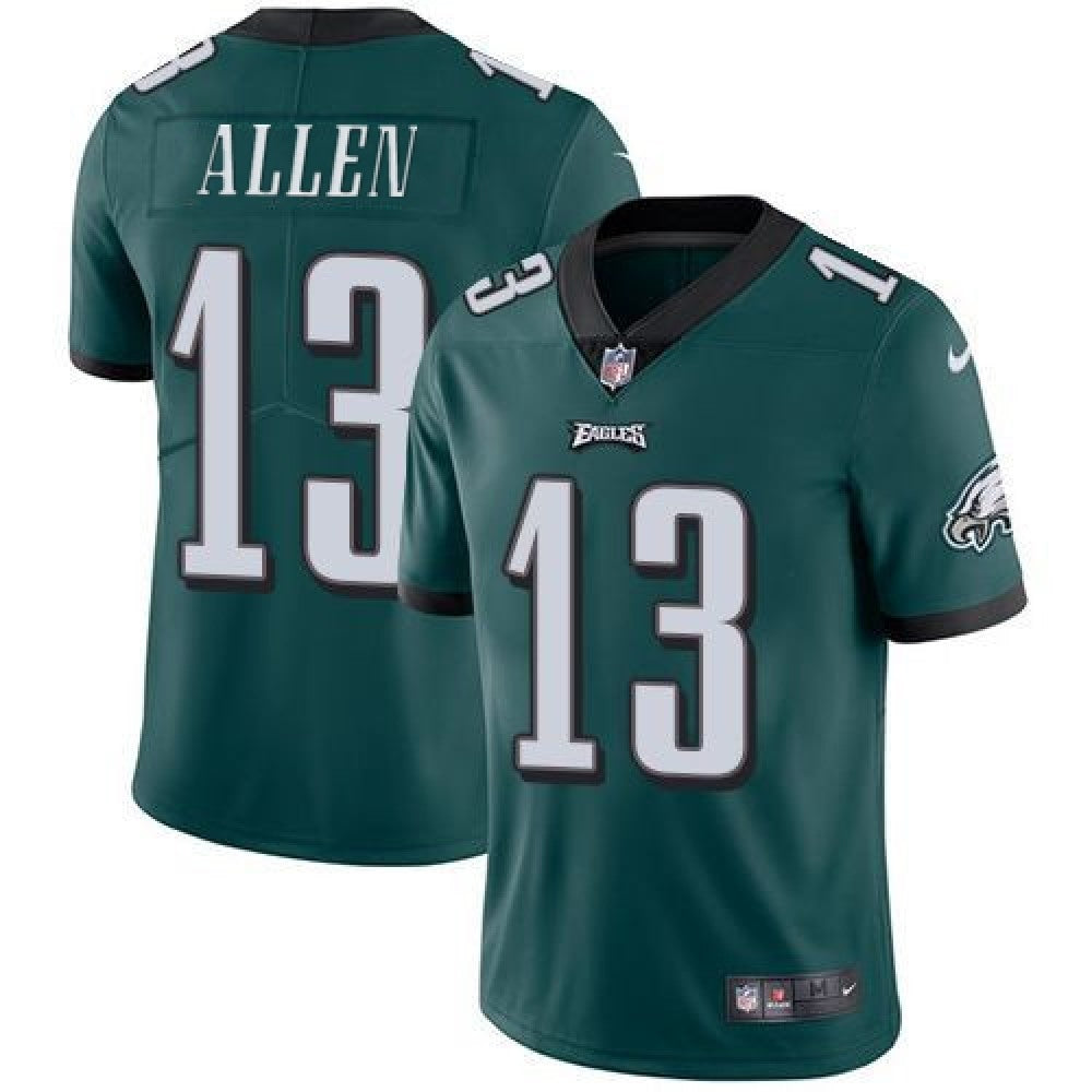 Men's Philadelphia Eagles #13 Devon Allen Green Vapor Untouchable Limited Stitched Jersey 
