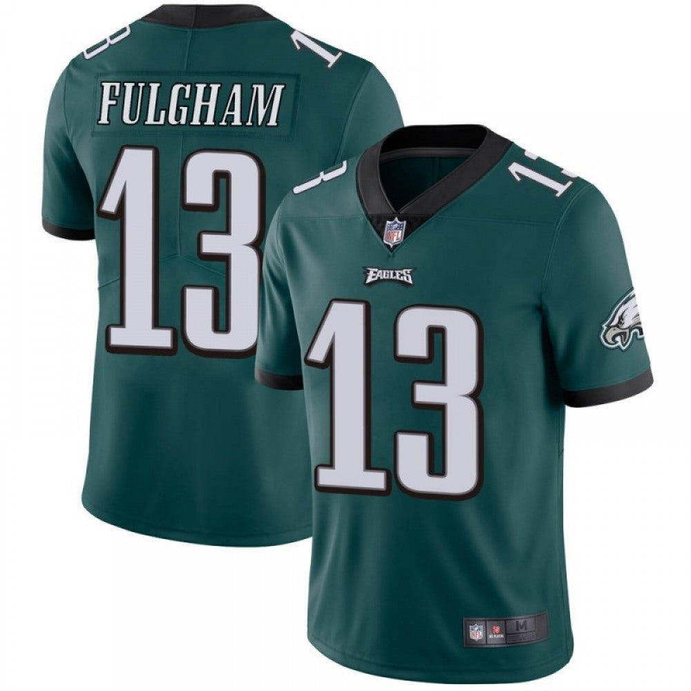 Men's Philadelphia Eagles #13 Travis Fulgham Green Vapor Untouchable Limited Stitched Jersey 