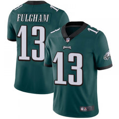 Men's Philadelphia Eagles #13 Travis Fulgham Green Vapor Untouchable Limited Stitched Jersey 