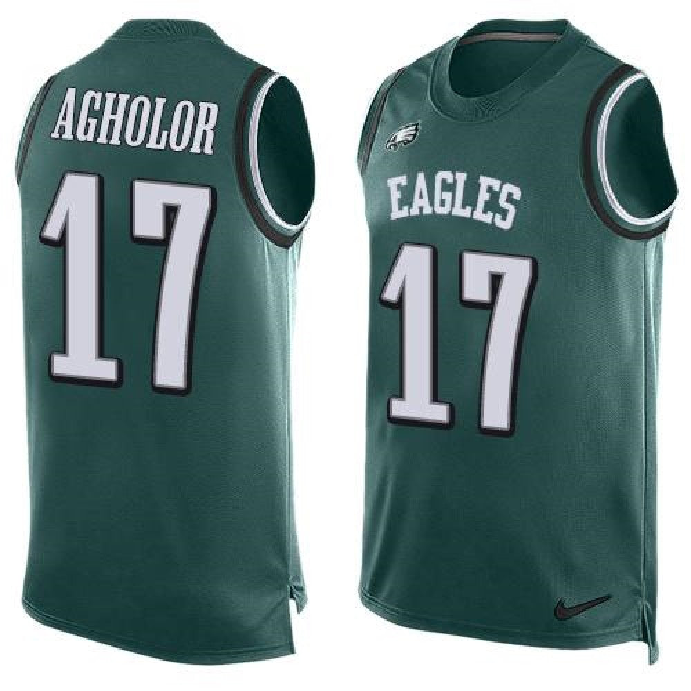 Eagles #17 Nelson Agholor Midnight Green Team Color Men's Stitched NFL Limited Tank Top Jersey 