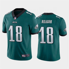 Men's Philadelphia Eagles #18 Jalen Reagor Green Vapor Untouchable Limited Stitched Jersey 