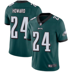 Men's Philadelphia Eagles #24 Jordan Howard Green Vapor Untouchable Limited Stitched NFL Jersey 