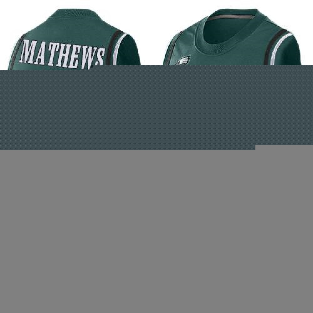 Eagles #24 Ryan Mathews Midnight Green Team Color Men's Stitched NFL Limited Tank Top Jersey 