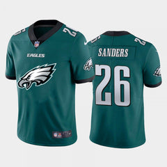 Men's Philadelphia Eagles #26 Miles Sanders Green 2020 Team Big Logo Limited Stitched Jersey 