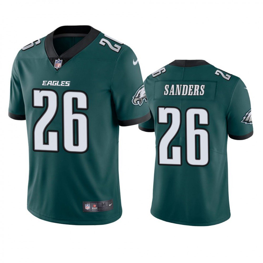 Men's Philadelphia Eagles #26 Miles Sanders Green Vapor Untouchable Limited Stitched Jersey 