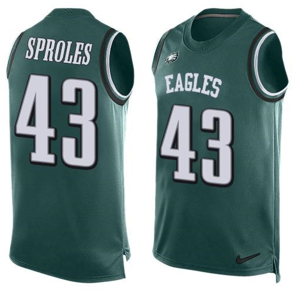 Eagles #43 Darren Sproles Midnight Green Team Color Men's Stitched NFL Limited Tank Top Jersey 