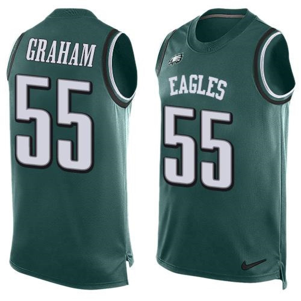 Eagles #55 Brandon Graham Midnight Green Team Color Men's Stitched NFL Limited Tank Top Jersey 