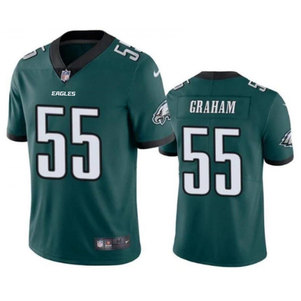 Men's Philadelphia Eagles #55 Brandon Graham Green Vapor Untouchable Limited Stitched Football Jersey 