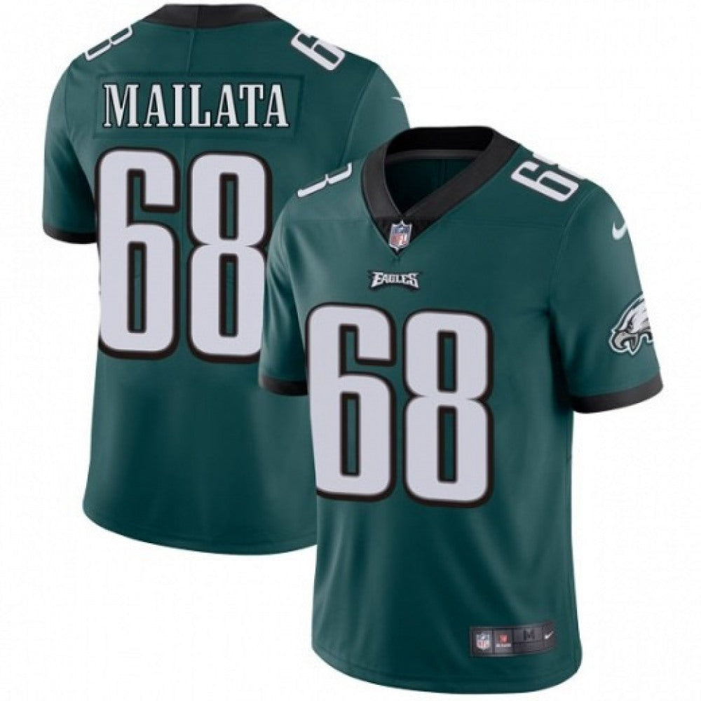 Men's Philadelphia Eagles #68 Jordan Mailata Green Vapor Untouchable Limited Stitched Jersey 