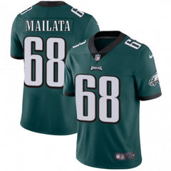 Men's Philadelphia Eagles #68 Jordan Mailata Green Vapor Untouchable Limited Stitched Jersey 