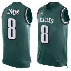 Eagles #8 Donnie Jones Midnight Green Team Color Men's Stitched NFL Limited Tank Top Jersey 