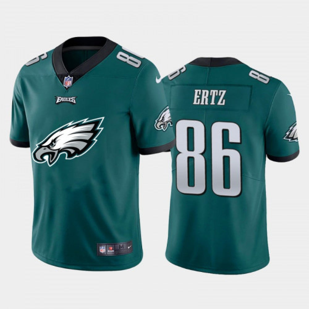 Men's Philadelphia Eagles #86 Zach Ertz Green 2020 Team Big Logo Limited Stitched Jersey 