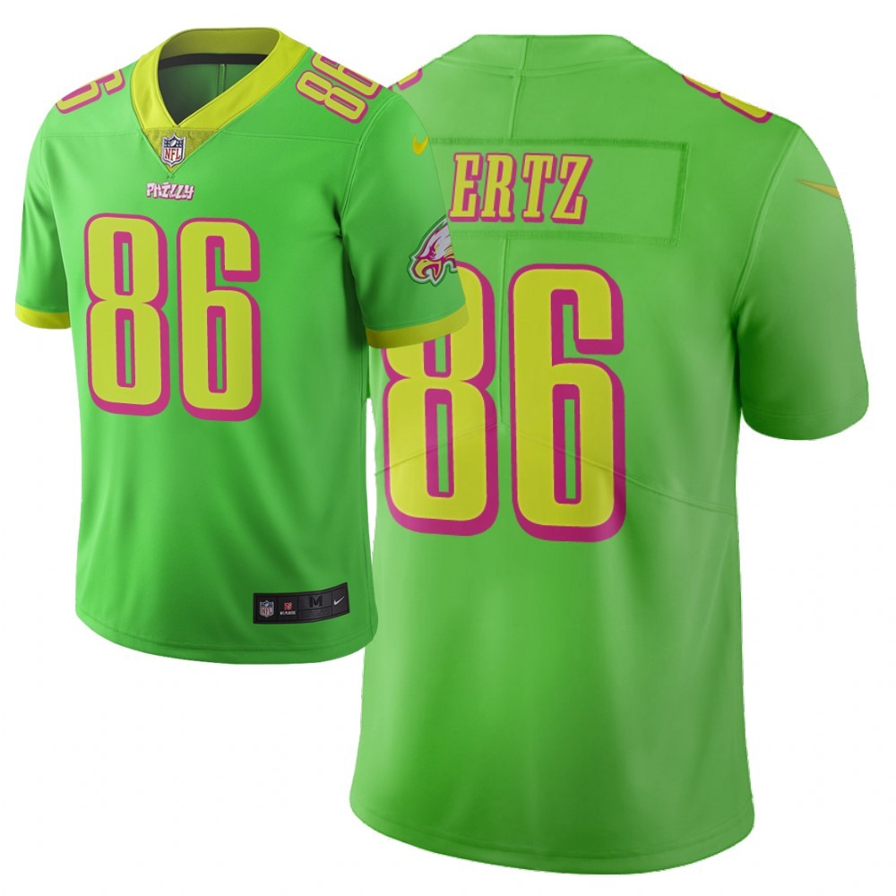 Men's Philadelphia Eagles #86 Zach Ertz Green 2019 City Edition Limited Stitched NFL Jersey 