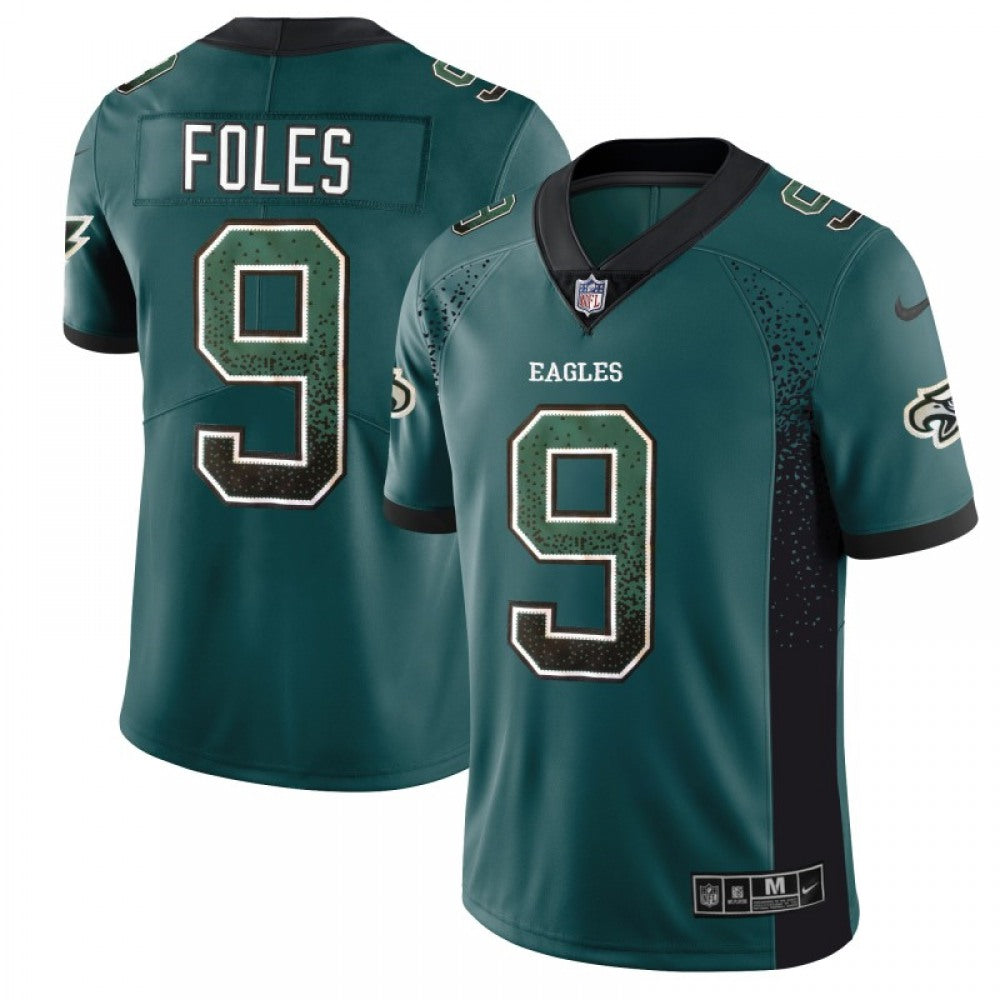 Men's Philadelphia Eagles #9 Nick Foles Green 2018 Drift Fashion Color Rush Limited Stitched NFL Jersey 
