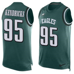 Eagles #95 Mychal Kendricks Midnight Green Team Color Men's Stitched NFL Limited Tank Top Jersey 