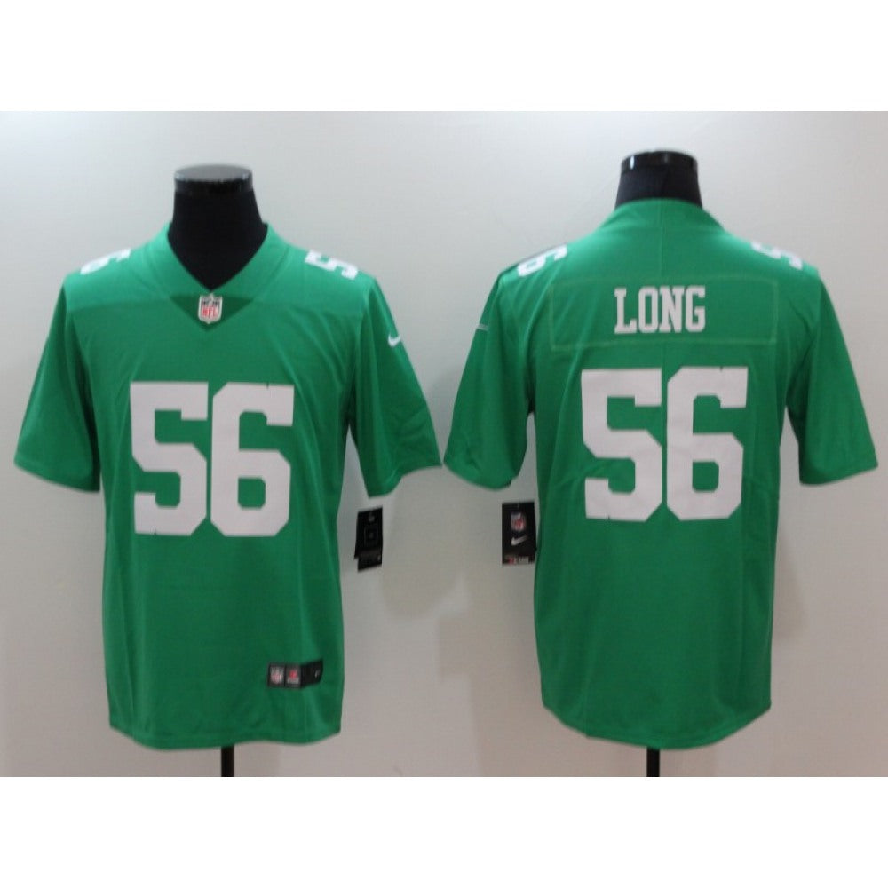 Men's Philadelphia Eagles #56 Chris Long Green Throwback Vapor Untouchable Limited Stitched NFL Jersey 