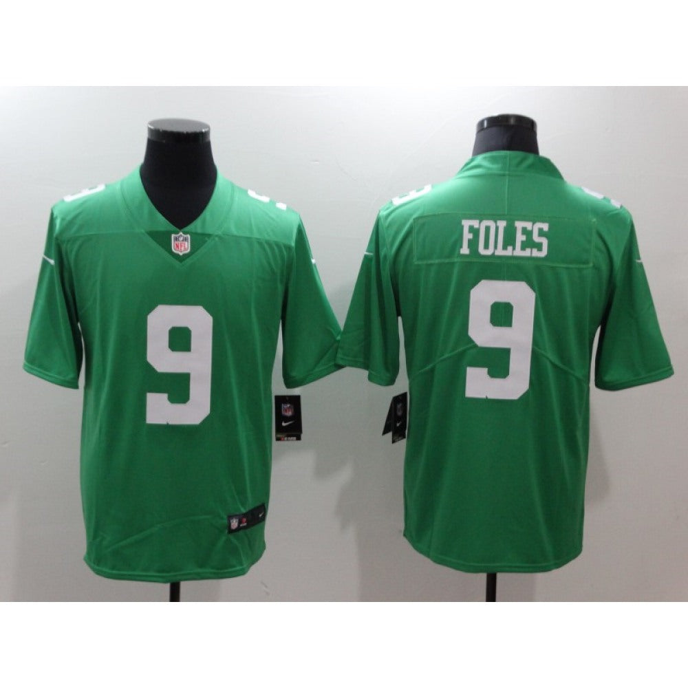 Men's Philadelphia Eagles #9 Nick Foles Green Throwback Vapor Untouchable Limited Stitched NFL Jersey 