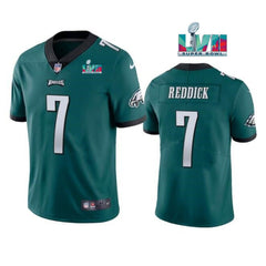 Men's Philadelphia Eagles #7 Haason Reddick Green Super Bowl LVII Patch Vapor Untouchable Limited Stitched Jersey 