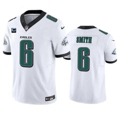 Men's Philadelphia Eagles #6 DeVonta Smith White 2023 F.U.S.E. With 1-Star C Patch Vapor Untouchable Limited Stitched Football Jersey 