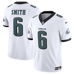 Men's Philadelphia Eagles #6 DeVonta Smith White 2023 F.U.S.E. Vapor Untouchable Limited Stitched Football Jersey 