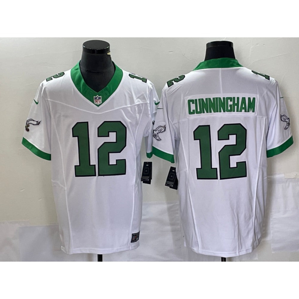 Men's Philadelphia Eagles #12 Randall Cunningham White 2023 F.U.S.E. Vapor Untouchable Stitched Football Jersey 