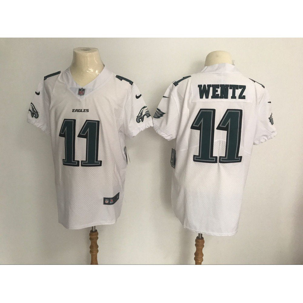 Men's Philadelphia Eagles #11 Carson Wentz White Vapor Untouchable Elite Stitched NFL Jersey 