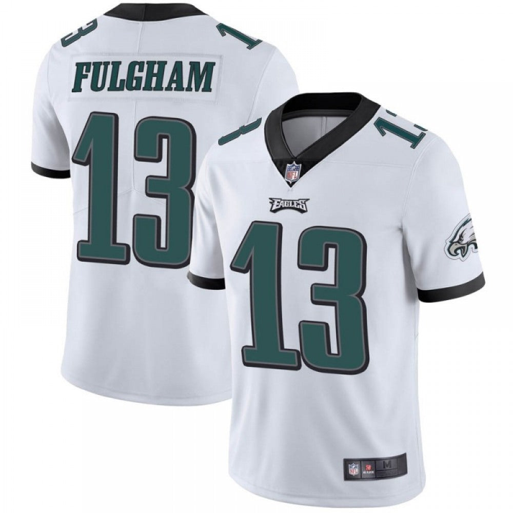 Men's Philadelphia Eagles #13 Travis Fulgham White Vapor Untouchable Limited Stitched Jersey 