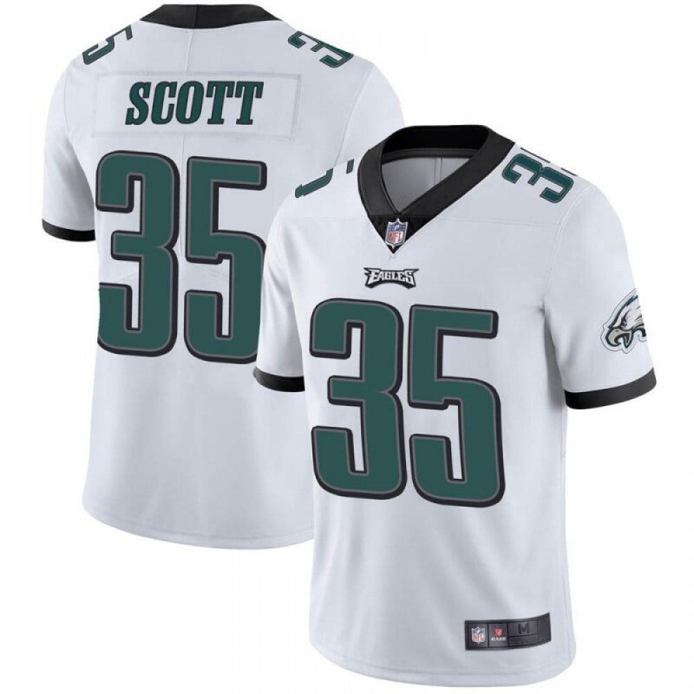 Men's Philadelphia Eagles #35 Boston Scott White Vapor Untouchable Limited Stitched Jersey 