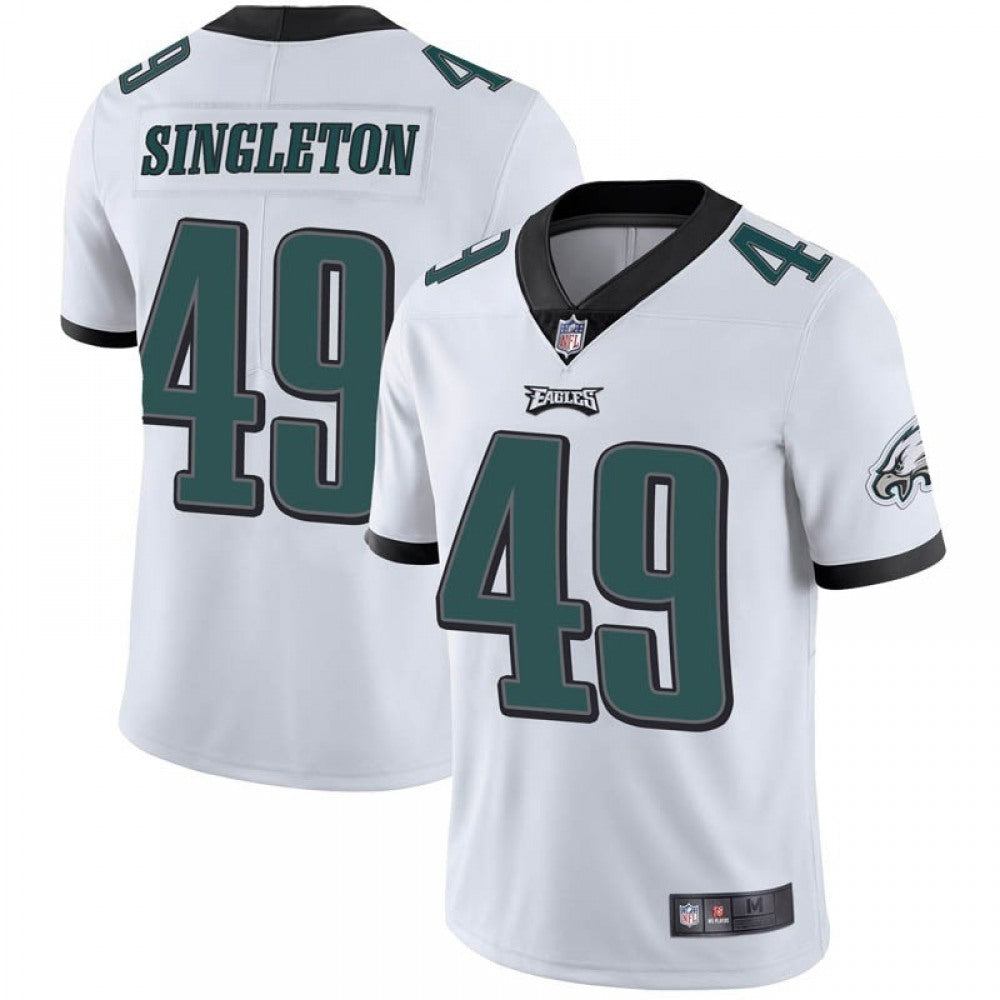Men's Philadelphia Eagles #49 Alex Singleton White Vapor Untouchable Limited Stitched NFL Jersey 