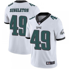 Men's Philadelphia Eagles #49 Alex Singleton White Vapor Untouchable Limited Stitched NFL Jersey 