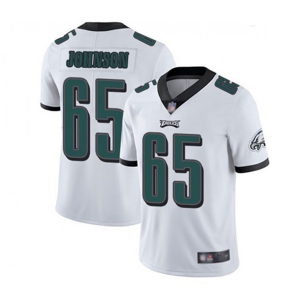 Men's Philadelphia Eagles #65 Lane Johnson White Vapor Untouchable Limited Stitched Jersey 