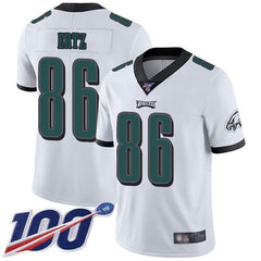 Men's Philadelphia Eagles #86 Zach Ertz White 2019 100th Season Vapor Untouchable Limited Stitched NFL Jersey 