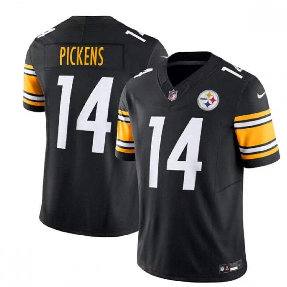Men's Pittsburgh Steelers #14 George Pickens Black 2023 F.U.S.E. Vapor Untouchable Limited Jersey 