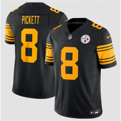 Men's Pittsburgh Steelers #8 Kenny Pickett Black 2023 F.U.S.E. Color Rush Limited Jersey 