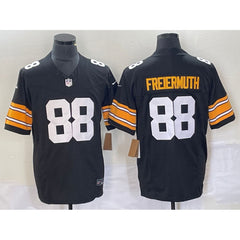 Men's Pittsburgh Steelers #88 Pat Freiermuth Black 2023 F.U.S.E. Vapor Limited Stitched Jersey 