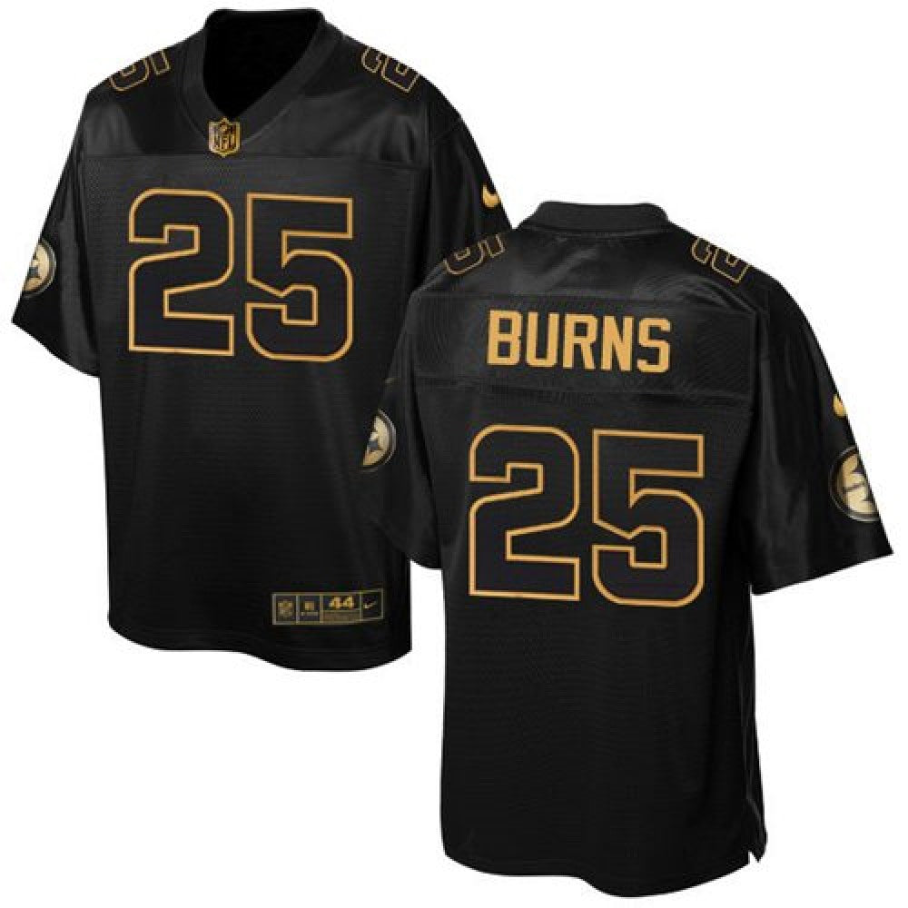 Steelers #25 Artie Burns Black Men's Stitched NFL Elite Pro Line Gold Collection Jersey 