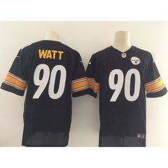 Men's Pittsburgh Steelers #90 T.J. Watt Black 2017 Elite Stitched NFL Jersey 