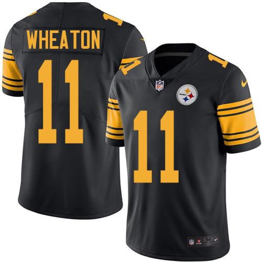 Steelers #11 Markus Wheaton Black Men's Stitched NFL Limited Rush Jersey 