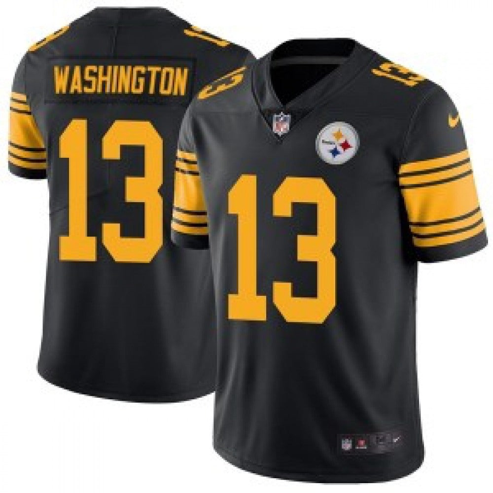 Men's Pittsburgh Steelers #13 James Washington Black Color Rush Limited Stitched NFL Jersey 