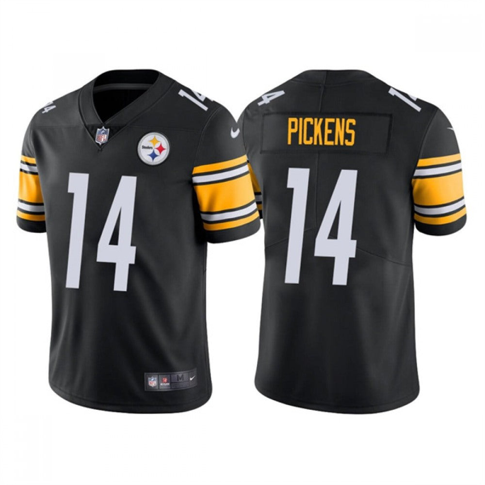 Men's Pittsburgh Steelers #14 George Pickens Black Vapor Untouchable Limited Stitched Jersey 