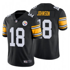 Men's Pittsburgh Steelers #18 Diontae Johnson 2019 Black Vapor Untouchable Limited Stitched NFL Jersey 
