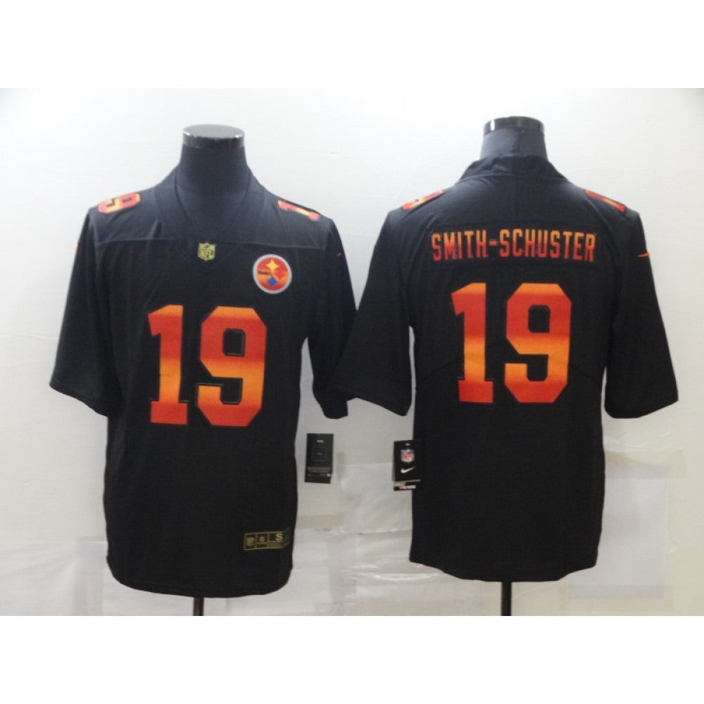 Men's Pittsburgh Steelers #19 JuJu Smith-Schuster 2020 Black Fashion Stitched Limited Jersey 
