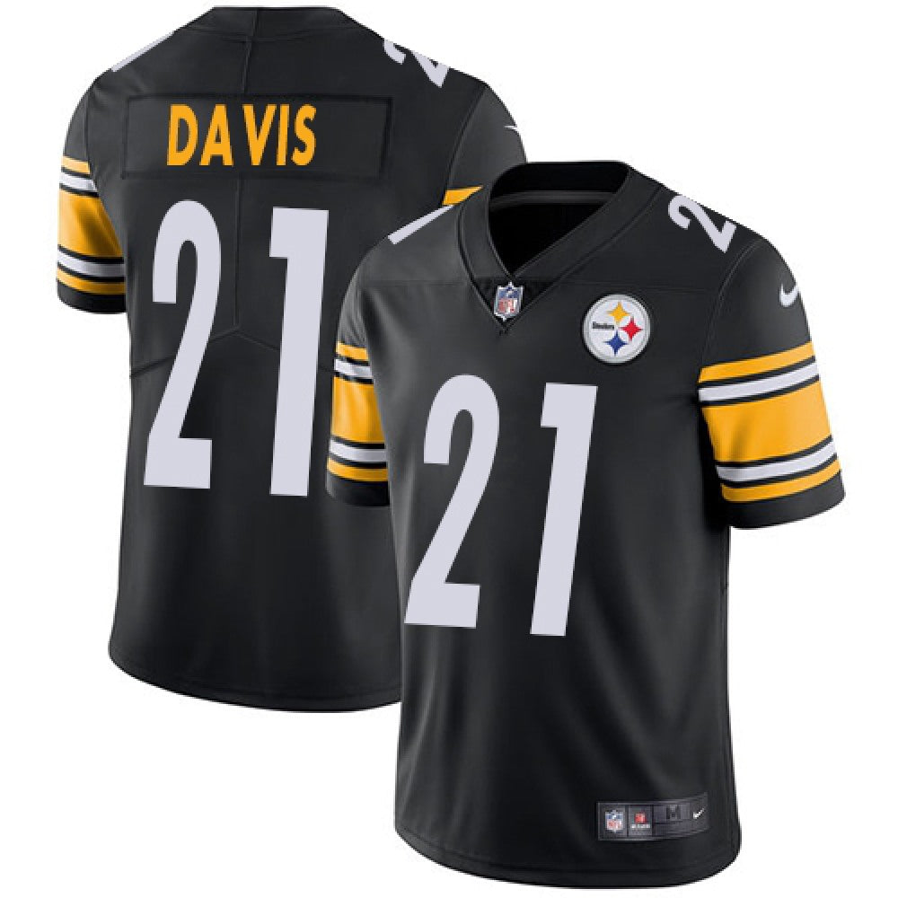 Men's Pittsburgh Steelers #21 Sean Davis Black Vapor Untouchable Limited Stitched NFL Jersey 
