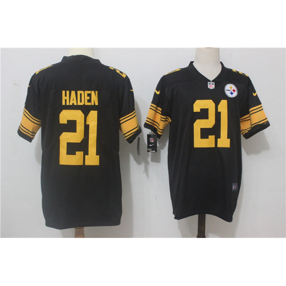 Men's Pittsburgh Steelers #21 Joe Haden Black Limited Rush Stitched NFL Jersey 
