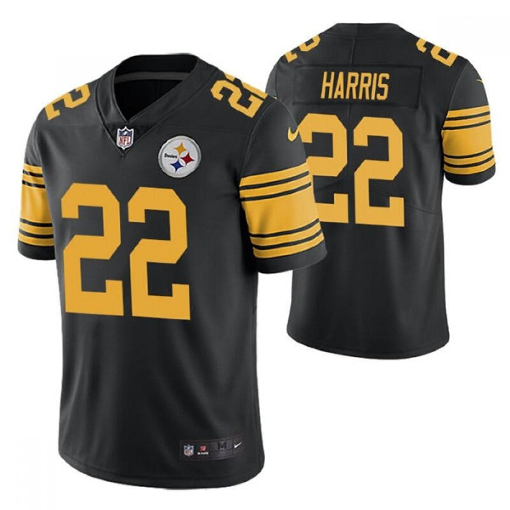 Men's Pittsburgh Steelers #22 Najee Harris 2021 Black Vapor Untouchable Limited Stitched Jersey 
