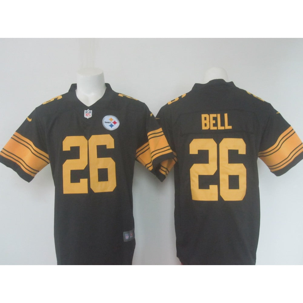 Men's Steelers #26 Le'Veon Bell Black Limited Rush Stitched NFL Jersey 